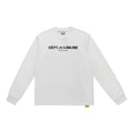 Gallery Dept. Front-Logo DÉPT. de la GALERIE Long Sleeve T-Shirt - White