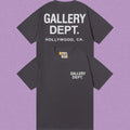 Gallery Dept. Hollywood Logo Short Sleeve T-Shirt - Dark Grey/White